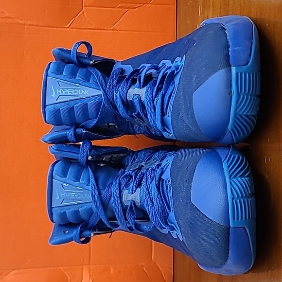Nike Zoom Hyperdunk 2016 Game Royal Boys Sneakers 845120-440 Size 7Y GS - Picture 3 of 16
